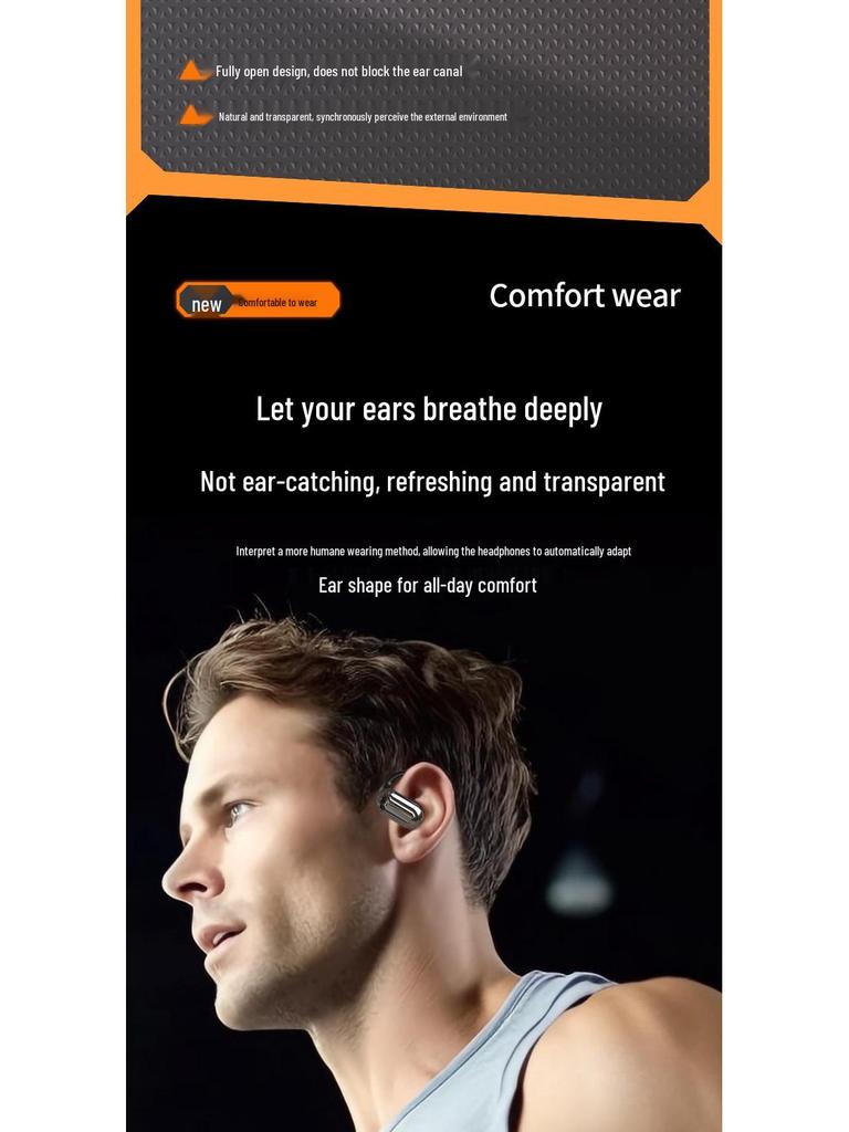 Q16 Open-Ear Bluetooth Earphones: AI-Enhanced, Wireless & In-Ear Design