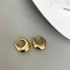 Smooth Metal Chunky Hoop Earrings Versatile Ear Clips Fashion Earring Jewelry  for Women