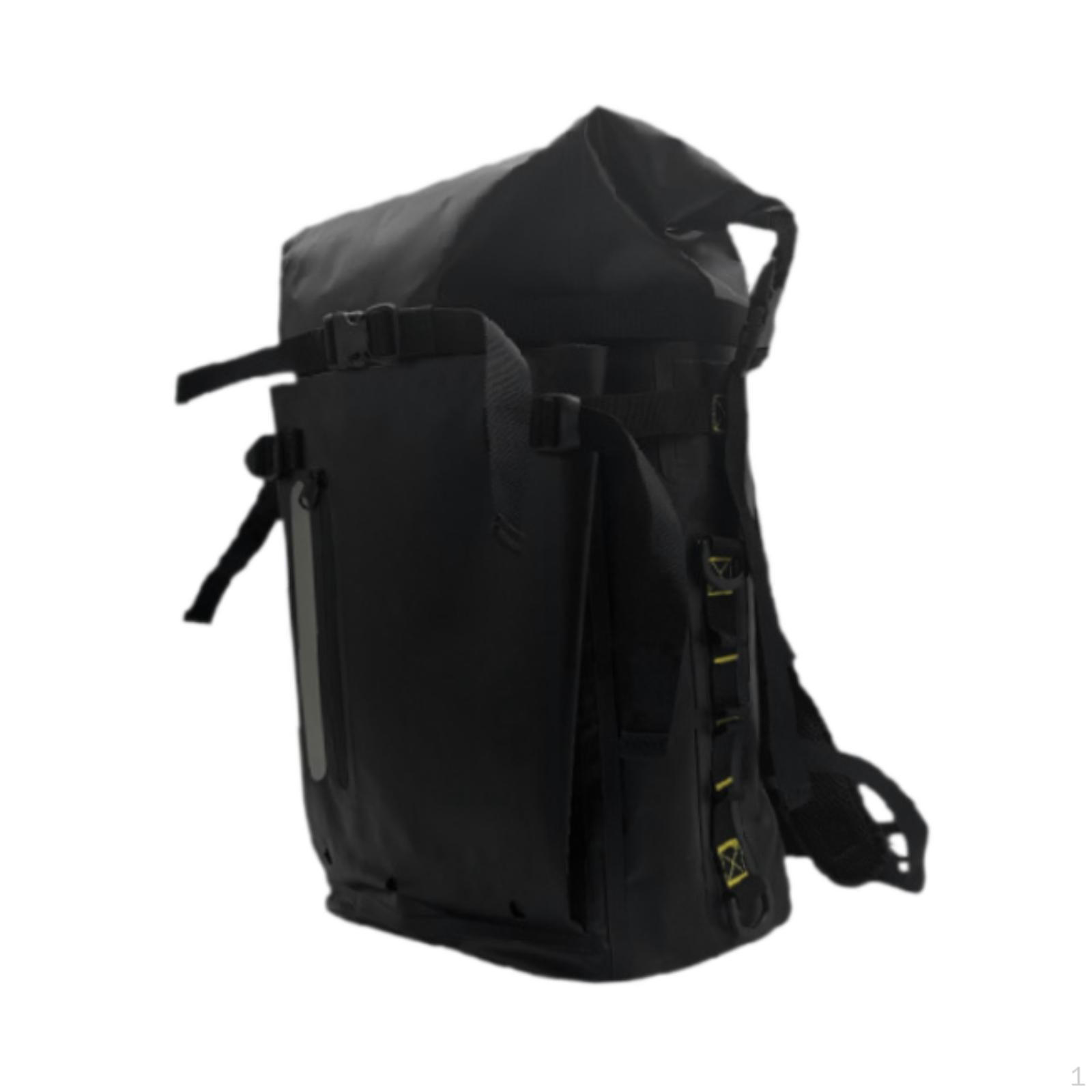 

Dry Bag Airtight Heavy Duty Waterproof Backpack for Canoeing Hiking Swimming чёрный