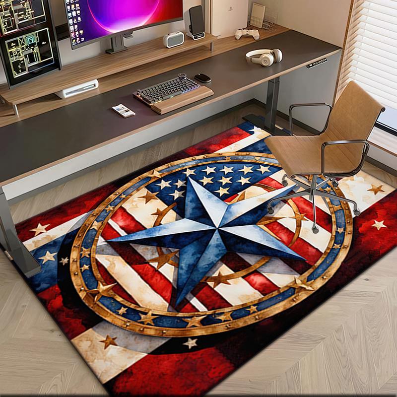 1pc The majestic American bald eagle Carpet Rug for Living Room Bedroom Home Sofa Decoration,Kids play Non-slip Floor Mat