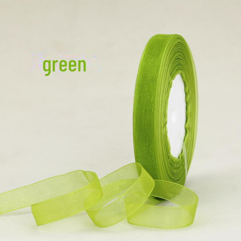 Snow Yarn Ribbon – 1.2cm Decorative Bow for Gift Boxes, Festivals & DIY, 45m