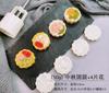 3D Plunger Press Mooncake Mold Diy Pattern Cookie Cake Mould Plastic Non-Stick Mini Pastries Dessert Mold Baking Enthusiasts