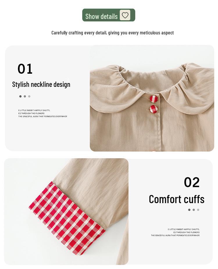 Stilvoller Mädchen-Trenchcoat in mittlerer Länge mit Puppenkragen - Koreanische Mode für Herbst und Frühling