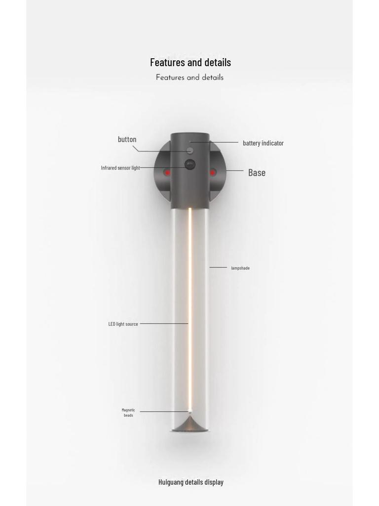 Augelight Motion Sensor Night Light - Wireless, Light-Controlled, Human Body Induction for a Welcoming Atmosphere