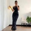 European and American Women's Clothing Spring and Summer New Dresses Are Super Beautiful, Fashionable Three-dimensional Flower Sleeveless Long Dresses