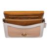 Coach Tabby 28 Color Block Classic C Buckle Leather And Snake Skin Detail Shoulder Bag Women Shoulder Bag Khaki Chalk-White 75800-B4L7M