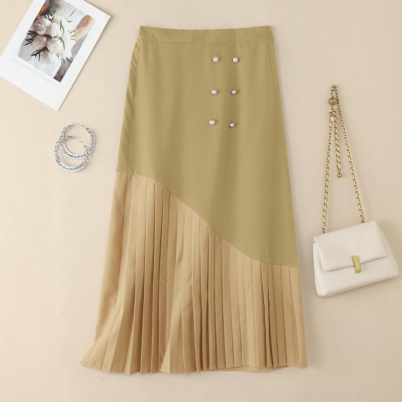 ZANZEA Women Loose Casual Patchwork Long Skirts