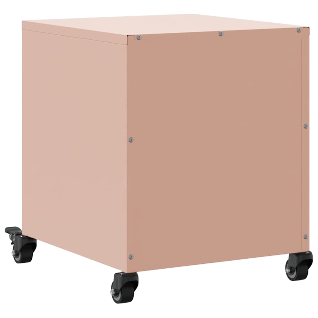 Pink Nightstand 36 x 38.5 x 43.5 cm Steel