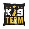 Luxury K9 Team Malinois Cushion Cover Polyester Belgian Shepherd Dog Throw Pillow Cases Living Room Home Decoration Pillowslip