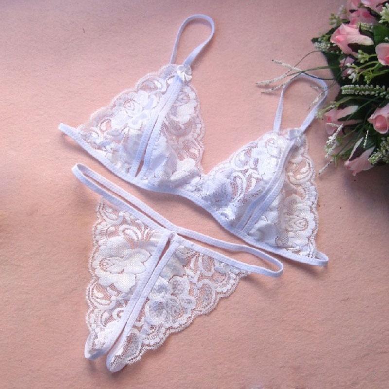 Damen Dessous Sexy Heiß Erotische Unterwäsche Transparentes Babydoll Exotische Bekleidung Babydoll Dessous Sexy BH + T-Hose Sexy Kostüme