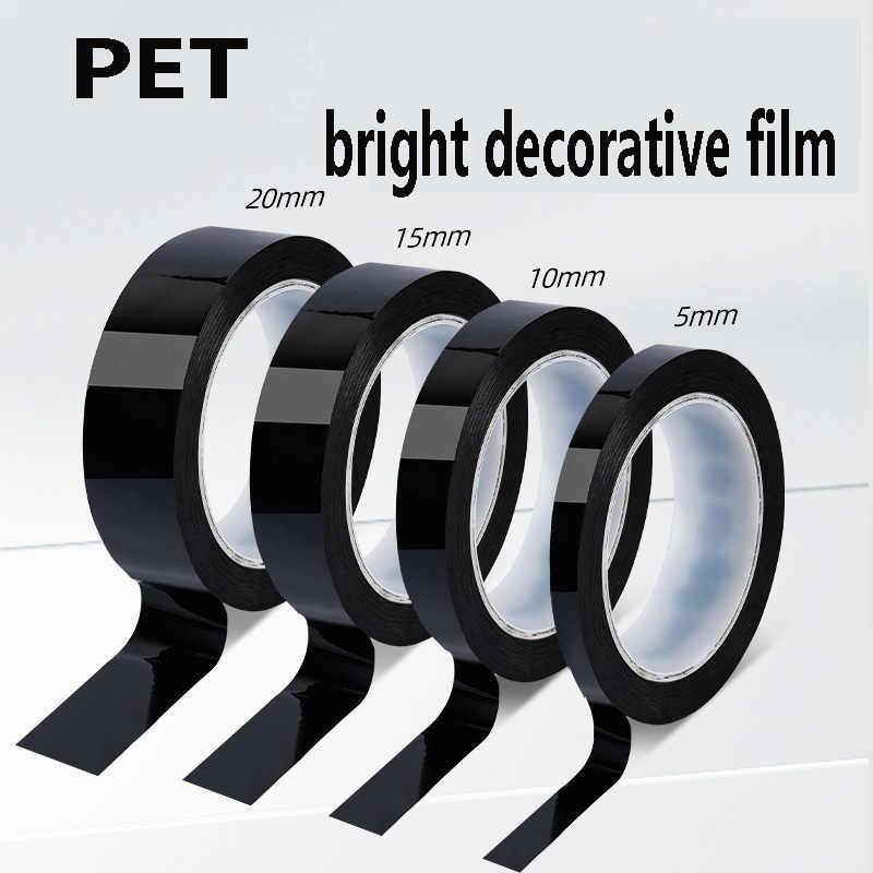 Car -modified Color Film, High Brightness Black Carbon Fibrous PET Car Interior and Exterior Sticker, Body Mid -net Modification