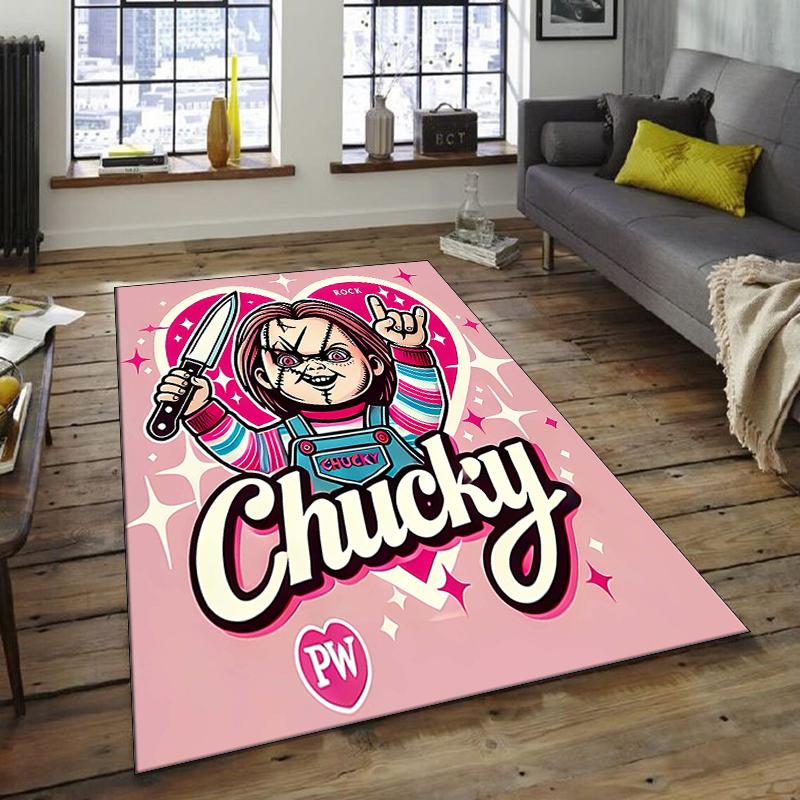 1pc Chucky3 Design Area Rug - Non-Slip, Soft & Cozy Floor Mat for Living Room, Bedroom, Office - Indoor/Outdoor Decorative Carpet