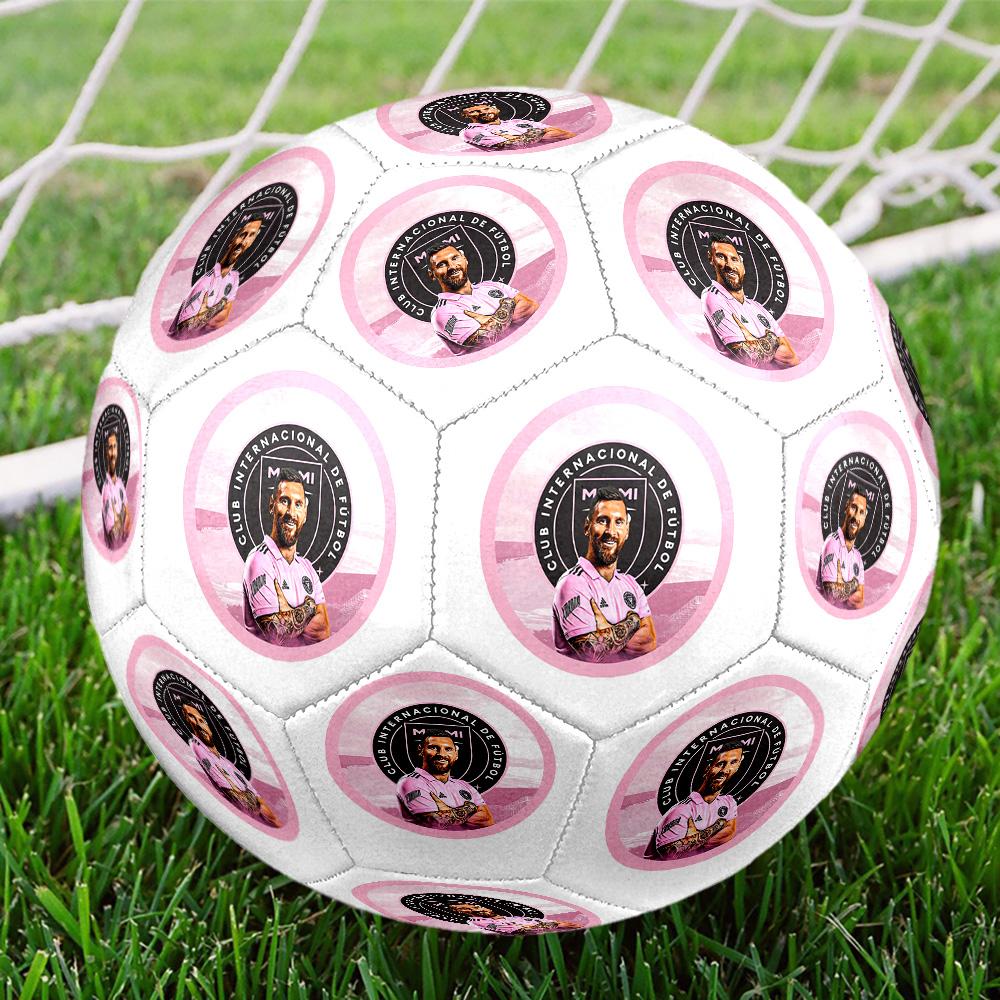 1 pezzo Messi Taglia 5 Pallone da Calcio Cucito a Macchina per Allenamento e Partite all'Aperto Regali per Appassionati di Sport