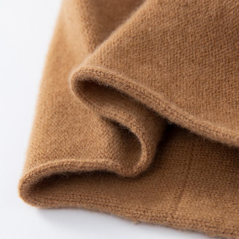 Women's Cashmere Hat Qinghe Cashmere 30% Cashmere 70% Wool Women's Autumn and Winter Cashmere Headscarf Soft and Warm