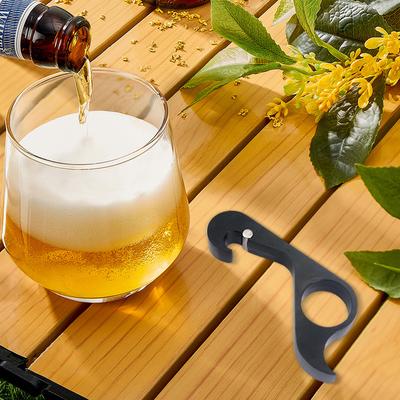 One-handed Magnetic Bottle Opener Portable Compact Aluminum Jar Opener for Kitchen & Restaurant Easy To Use for Arthritic Hands