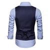 Men Suit Vest Formal Business Style Sleeveless V Neck Slim Fit Cardigan Single-breasted Solid Color Silky Fabric Pockets Groom Wedding Waistcoat