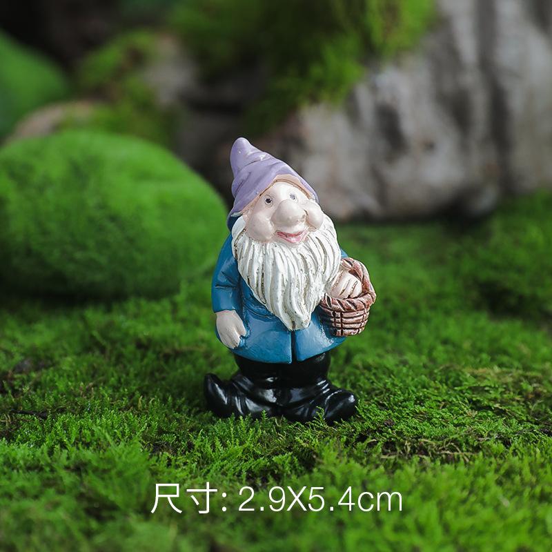 Mini Gnome Figurines Hand-painted Cute Resin Dwarfs Statue Micro Landscape Outdoor Garden Desktop Decoration Ornament 2025 New
