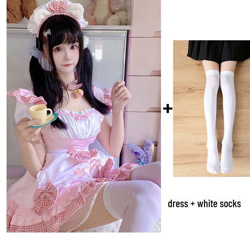Sweet Kitten Anime Lolita Maid Cosplay Dress