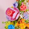 Creative Sea Of Flower Valentine's Day Rose Violet Building Block Home Decor Anime Creative Gift Toy 1095pcs