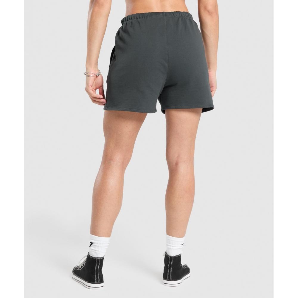 Gymshark Strength Department Graphic Shorts Asphalt Grey B2b8k Gcbz