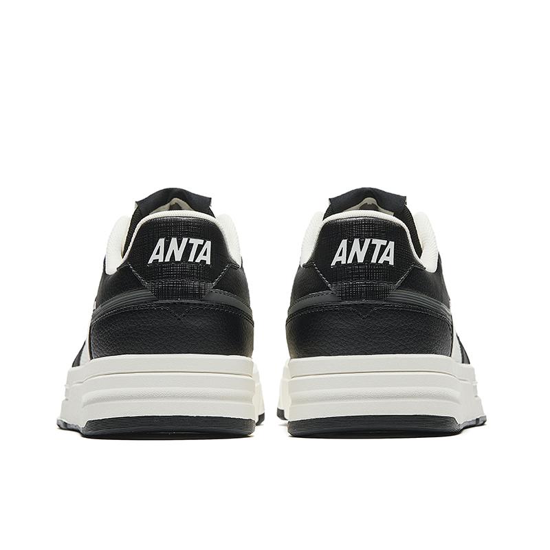 Anta Street Fun LT 3 Simple Versatile Non-Slip Wear-Resistant Low-Top Skate Shoes Men Sneakers White Black 112538051-6