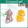 Natural Crystal Unicorn Figurine Home Decor Gift With Handmade Resin Embellishments For Living Room