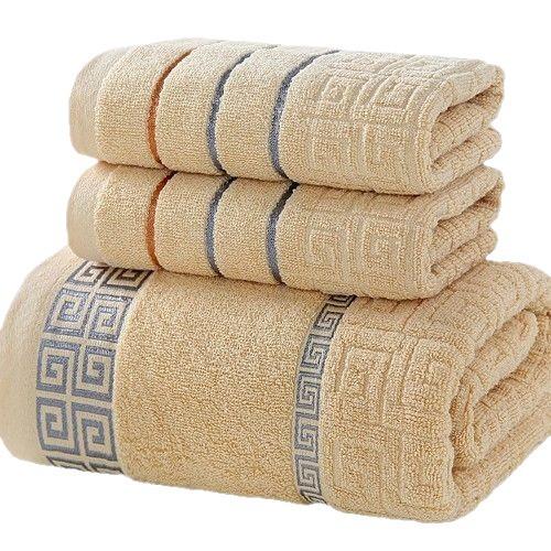 Ten thousand grid pure cotton towel solid color broken file is not easy to lose hair household absorbent face towel bath