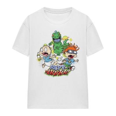 Rugrats Unissex Adulto Rept-Ahhhhh! Camiseta Tommy & Chucky