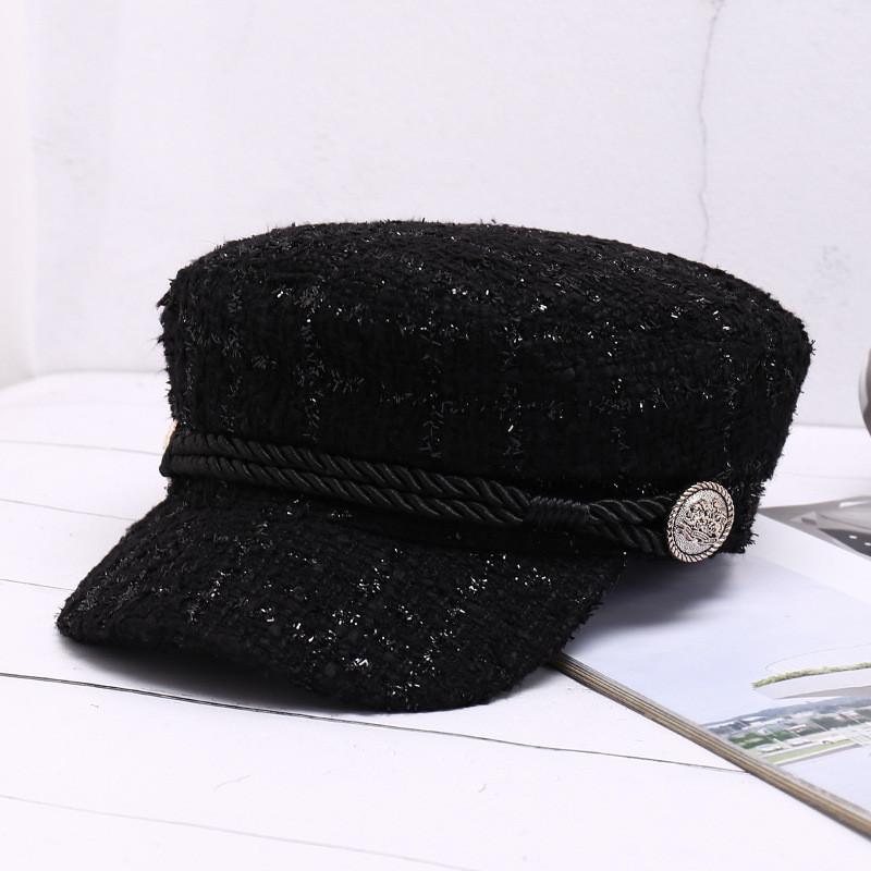 Cotton Flat Top Hat With Wide Brim For Women Spring Sun Protection Fashion Style