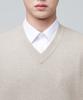 Musinsa Standard Lambswool V-Neck Knit Vest [Mushroom]
