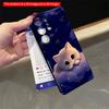 2DFlat Samsung phone case Whimsical Kitten on Clouds Under Starry Sky Applicable to Galaxy S23 S24 S25ULTRA S26 A12 A14 A15 A16 A54 A55