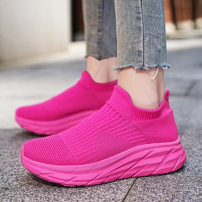 Fashion New Fashion Unisex Knit Upper Breathable Soft Sole Casual Sport Sock Sneakers Women Men Gym Training Shoes Walking Running Shoes