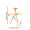 Wooden Drum Toy Wood Finish Young Child Kit Tripod Stand Infant Musical Instrument Set for
