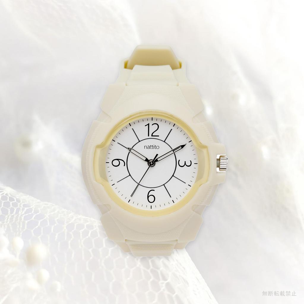 Fieldwork Women's Analog Watch, 3 ATM Water Resistant, TPU Urethane Strap, Beige, WP Years YM126-2
