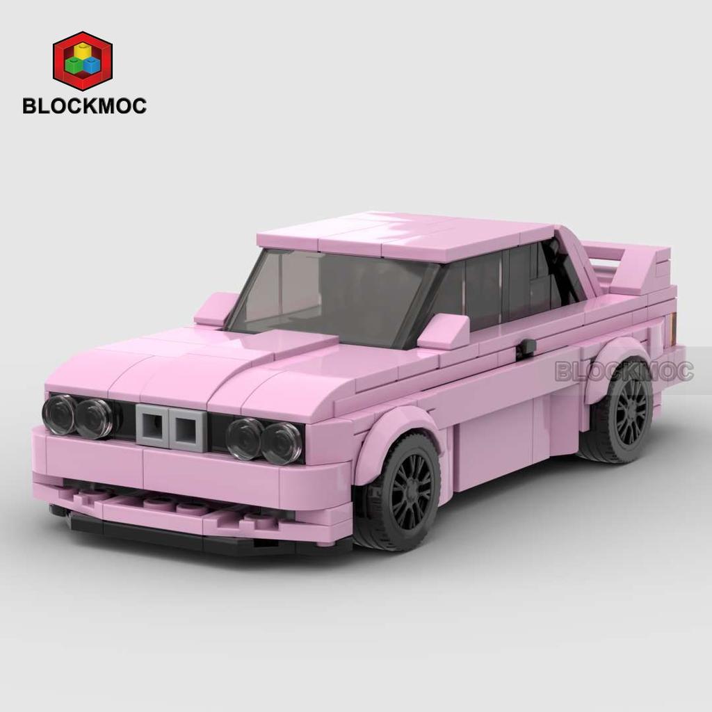 MOC Racing Car City Sports M3 E30 Series Building Blocks Bricks Set Kids Supercar Creative Vehicle Garage Toy