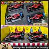 New In Stock Bburago 1:43 Red Bull Mclaren Hiace Mercedes-Benz Miami Las Vegas Allloy Four-Car Set Miniature Diecast Custom Toys