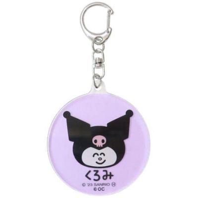 K Company Oekakisan X Sanrioku Characters Acrylic Keychain Kuromi H61 X W55 X D3mm SAO-AK-KU