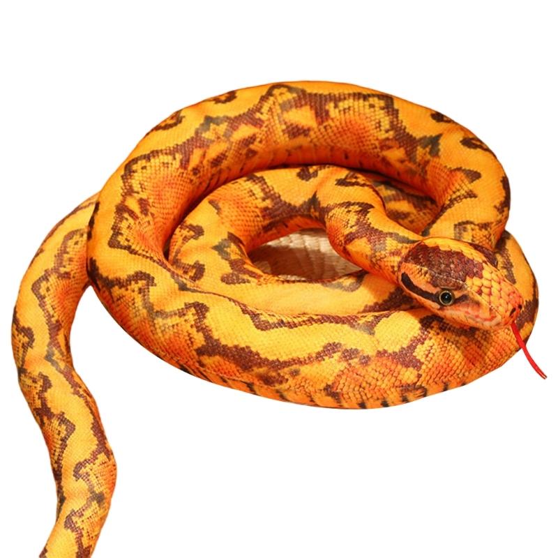 100cm Realistic Snake Stuffed Animal Toy For Home Decors and Educational Purposes Novelty Prank Plush Snake Dolls