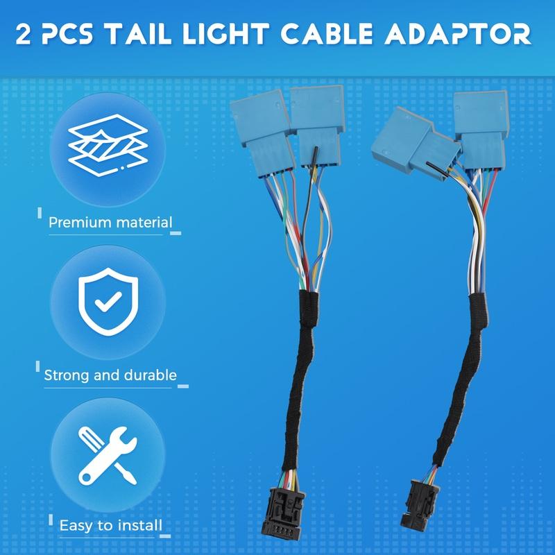 Reliable-2x Retrofit LCI Led Tail Light Cable Adaptor for MINI F54 Clubman UK Union Jack-A87D