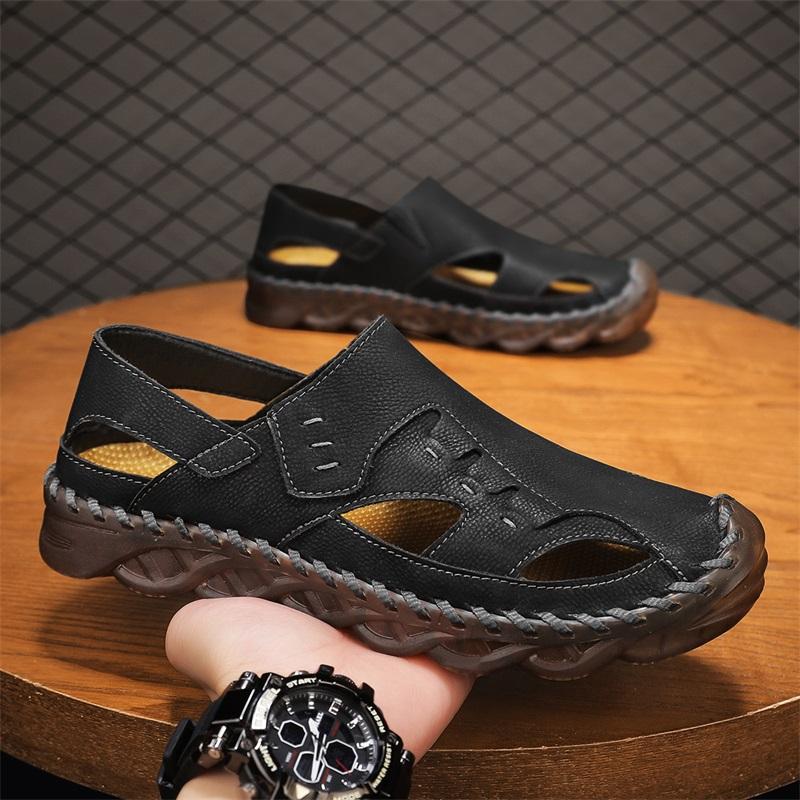 Fashion Stylish Trendy Mens Sport Sandals Quick-Dry Webbing Flats Outdoor Adventure Beach Shoes Comfortable Summer Walking Shoes Sandals