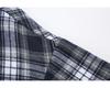 Trendy Retro Plaid Plus Size Casual Men's Short Sleeve Shirt C2175-P24