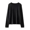 Yangzi Zhang Women's Versatile Fine Knit Wool Sweater - Loose Fit, Round Neck, Long Sleeve