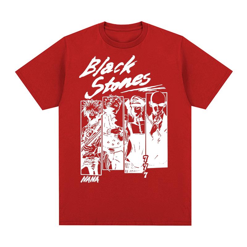 Black Stones NANA Vintage Tshirt Japanese Anime Kawaii Clothing Unique Graphic Cotton Unisex T shirt New TEE TSHIRT Womens tops S
