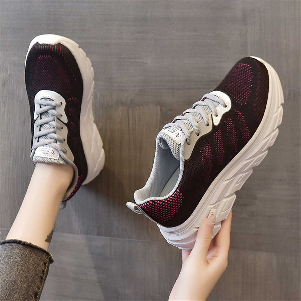 Fashion Thick Sole 40-41 New Summer Sneakers Woven Sheos Shoes Women Sports Basctt Sapatilla Tens Best New Style Boty Sports