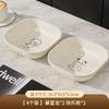 Happy Bear Spit Bone Plate Plate, Dining Table Surface Garbage Plate, Food Grade Fruit Plate, Light Luxury High-End Food Plate
