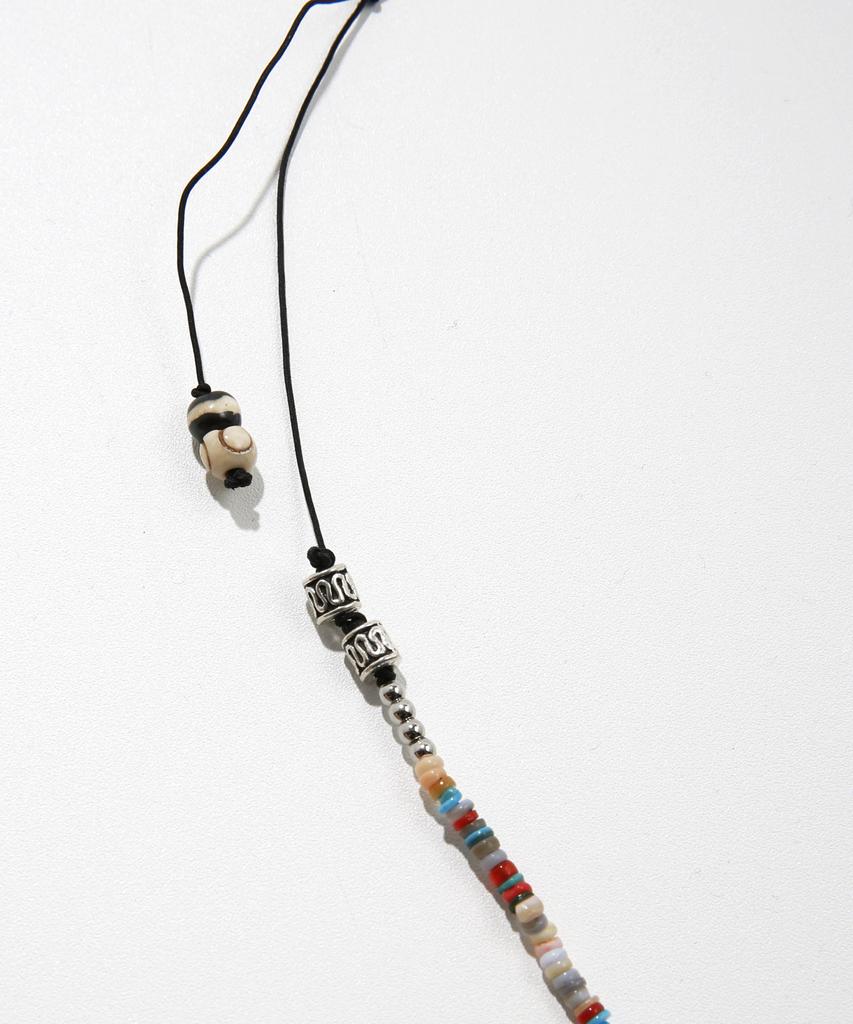 Kijiko Ke908. Nomad Mix Beads Necklace Aqua Blue