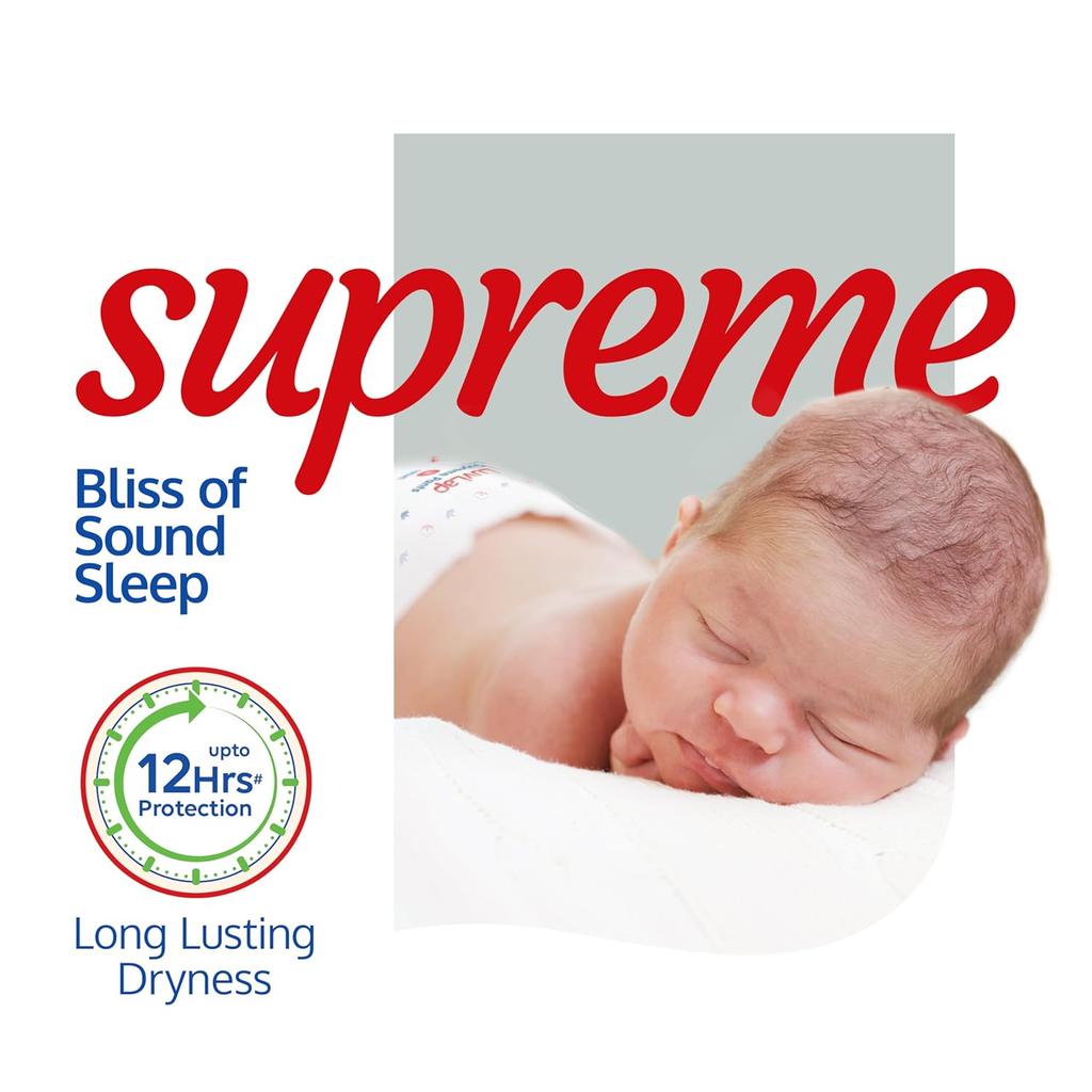 LuvLap Supreme Diaper Pants Large 9-14kg, 62 Pcs, Breathable Cotton-Like for All Day Comfort, 12 Hour Protection