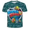 Kids Summer New Casual Funny Cartoon Game 3D Print O-neck T-shirts 3-13 Years Boys Girls Outfits Tops Children Clothes