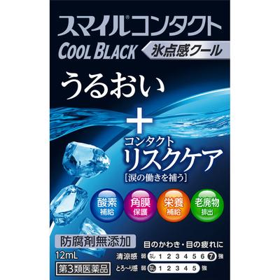 Smile Contact Cool Black 12ml Para lentes de contato Colírio Indicações: Desconforto ao usar lentes de contato moles ou rígidas, suplementação lacrimal