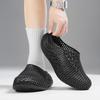 Men'S Summer Shoes 3D Printed Fashion Breathable Hollow Sandals Outdoor Lightweight Non Slip Slippers Casual Sports Beach Shoes